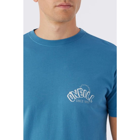 O'Neill Men's Surf Turkey Garment Dye Tee T-Shirt in Storm Blue - Picture 5 of 5